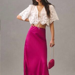 By Anthropologie Eyelet Top